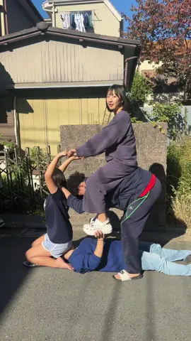 従兄弟とはとこのママとマミーで大集合！今流行りの人間自転車笑笑@ここゆい #fyp #自転車界隈 #JC #JC3 #09 #ボブ 