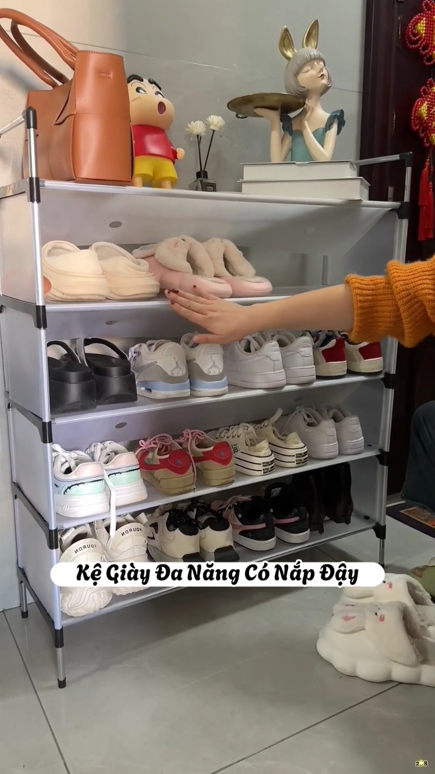 Kệ Giày Dép Chống Bụi Có Nắp Đậy #kegiaydep #reviewdogiadung #giadungtienich #giadungthongminh #giadung 