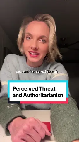 Replying to @ThatGermanTolkienGuy on perceived threat and authoritarianism :) #politicalpsychology #psychology #psychologyfacts #2024 #liberalsoftiktok #liberal #knowledge #interesting #interestingfacts #phd #politics #politicstiktok 
