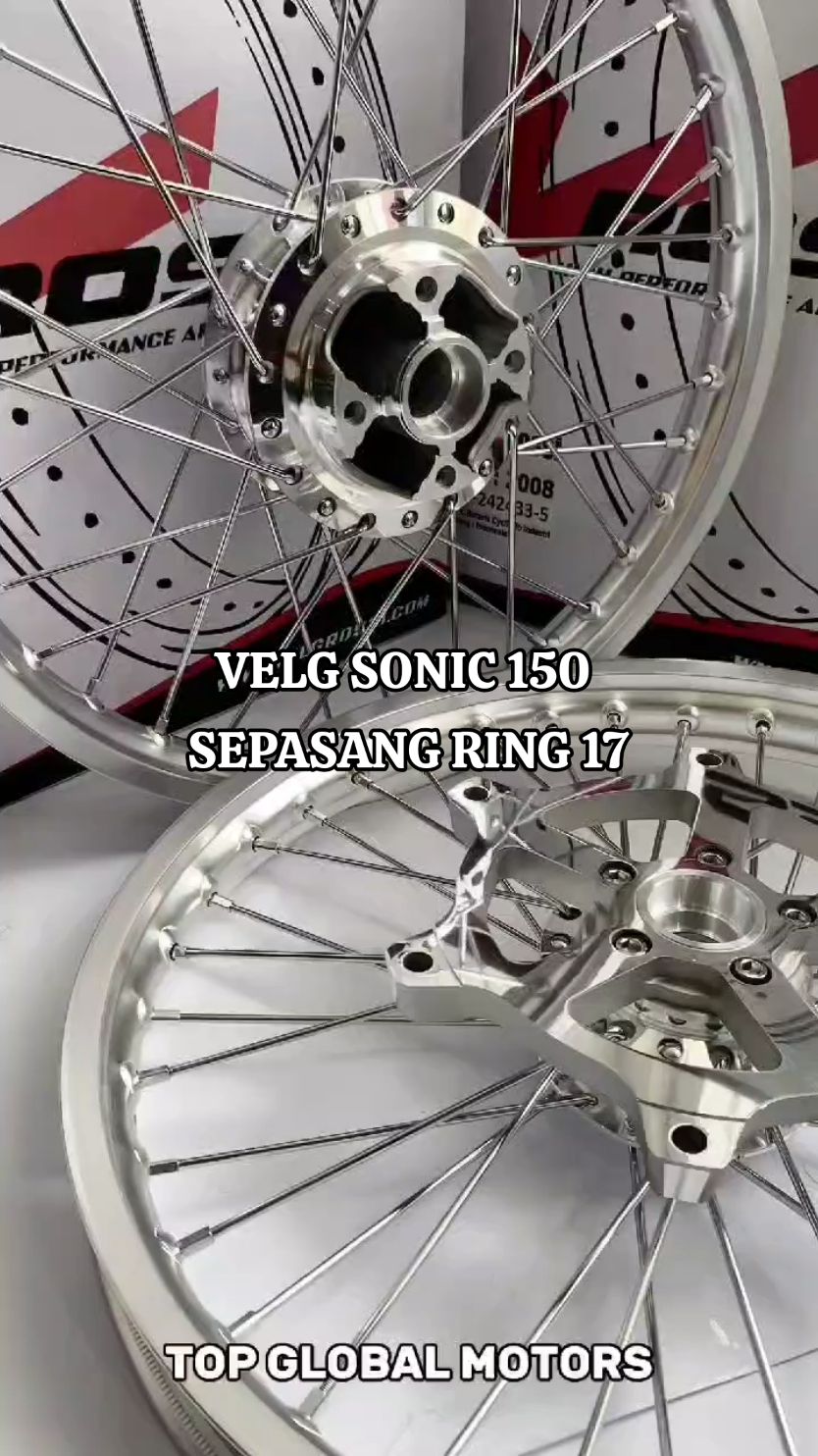 VELG SONIC150 SEPASANG VROSSI KUALITAS BAHAN TEBAL HARGA SUDAH SEPASANG COCOK UNTUK HARIAN, YUK GAIS BURUAN DIORDER! #velgmotor #velgvrossi #velgring17 #velgmurah #velgsonic150 #tiktok 