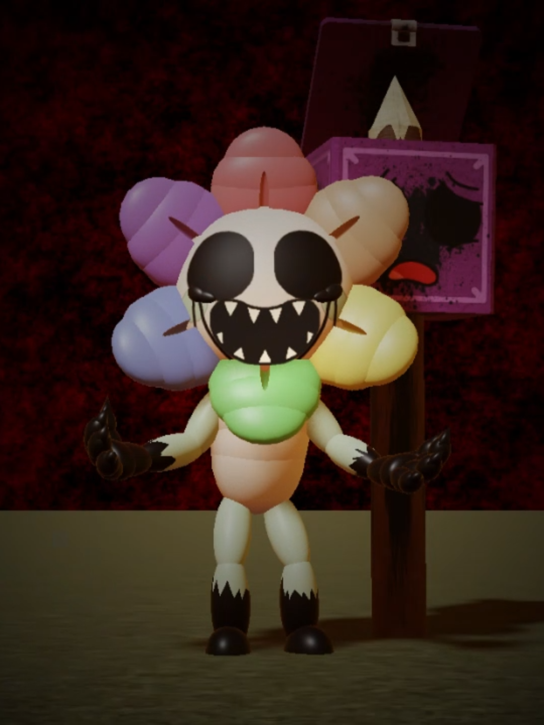 GRAAAAH I LOVE PILLAR CHASE 2!!!!!! This a test animation with L-000 / Dandy.exe, who will appear later in that megaverse thing #dandysworld #dandysworldoc #dandysworldau #dandysworlddandy #dandysworldboxten
