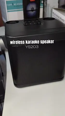 YS 203 WIRELESS KARAOKE DUAL MICROPHONE, SOBRANG GANDA,😍 #ys203 #karaokespeaker #speaker #bluetoothspeaker #portablespeaker #foryoupage 