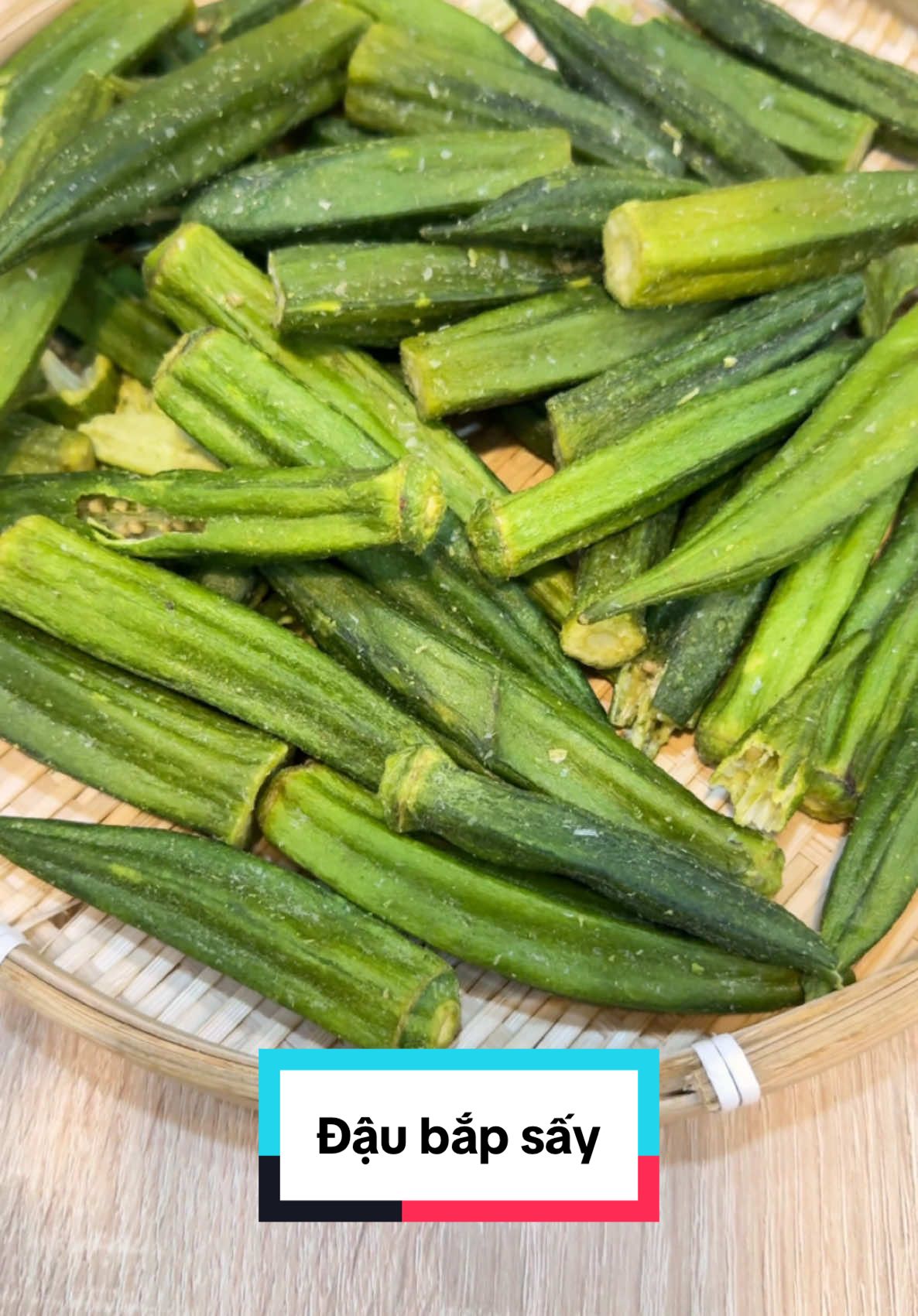 1kg đậu bắp tươi mới làm ra đc 200g đậu bắp sấy giòn #meberyne #review #food #mukbang #daubapsaygion #daihungfoods 