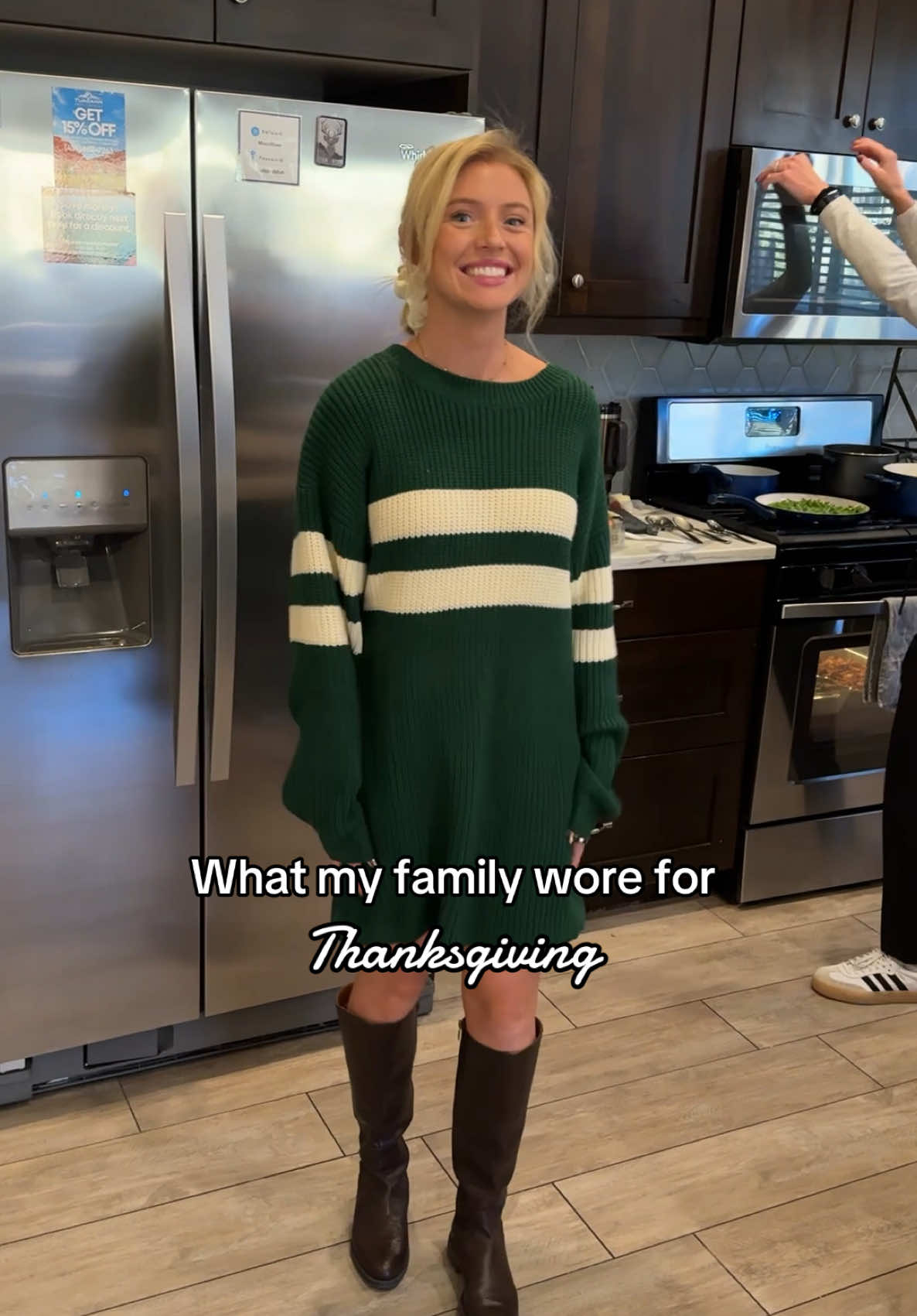 Family dinner ended in a food fight but nothing out of the norm for us😂 #thanksgiving #outfits #familytime #holidayoutfits #relationships #holidays 