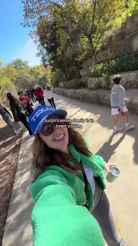 Just our family rolling 23 deep walking around Austin 