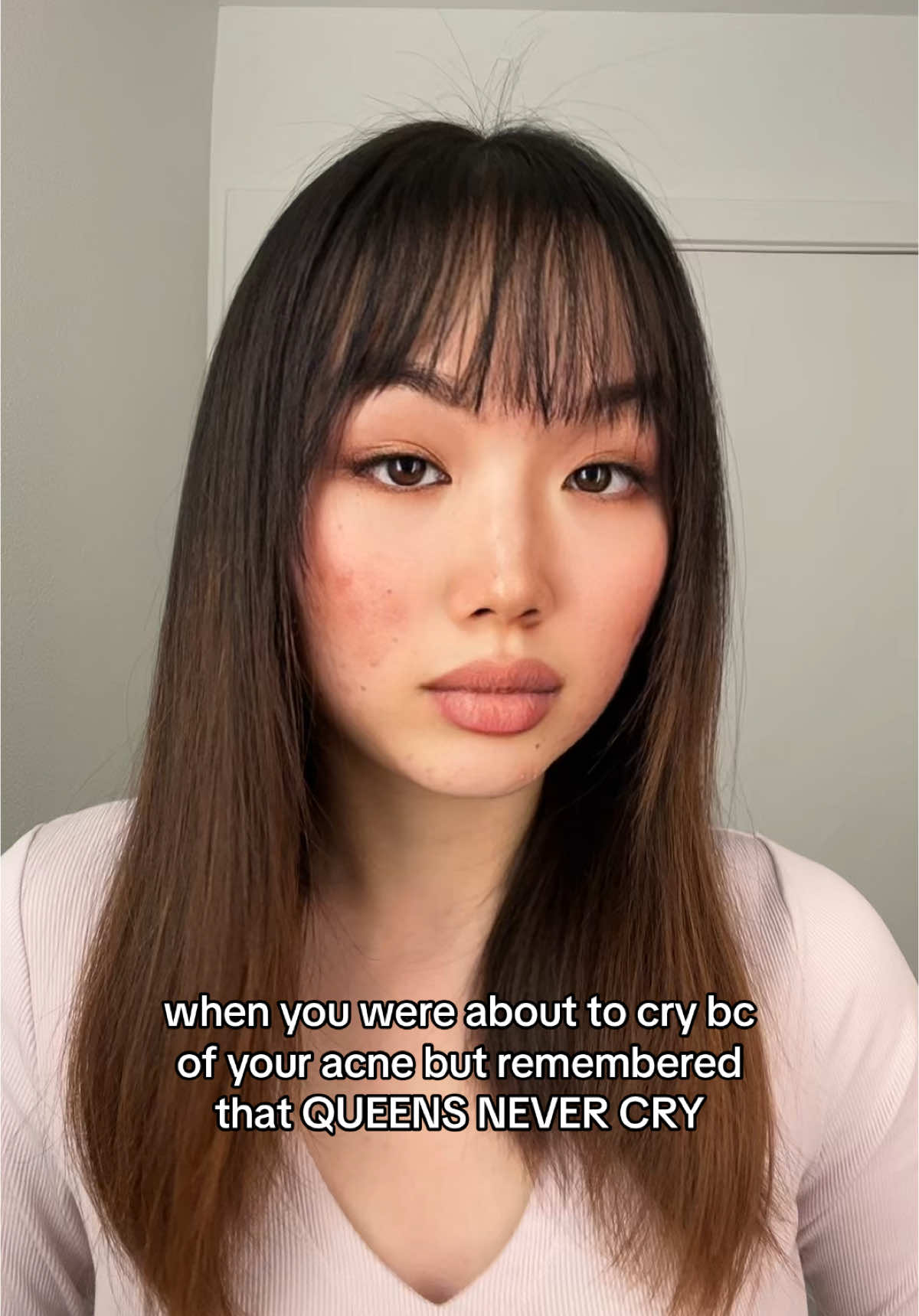 You guys will never catch me cry again 😏 #fyp #viral #trending #relateable #acne #clearskin #ifykyk 