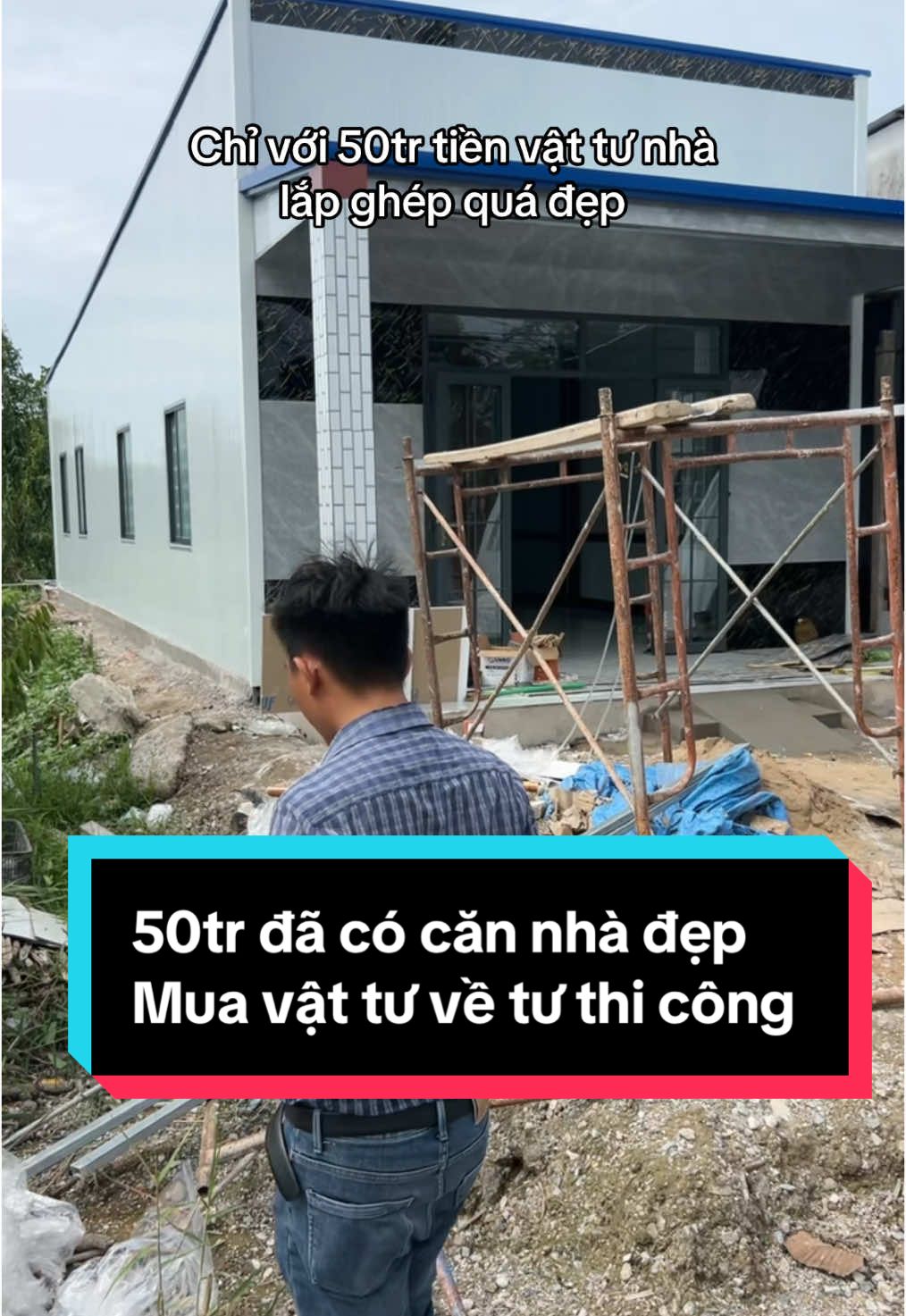 50tr đã có căn nhà đẹp  Mua vật tư về tư thi công #nhalapghephuyhung03 #xuhuongnhalapghep #nhatienche #xaydung #nhalapghep #xuhuong #nhahiendai #nhapanel #panel #cungcappanel 