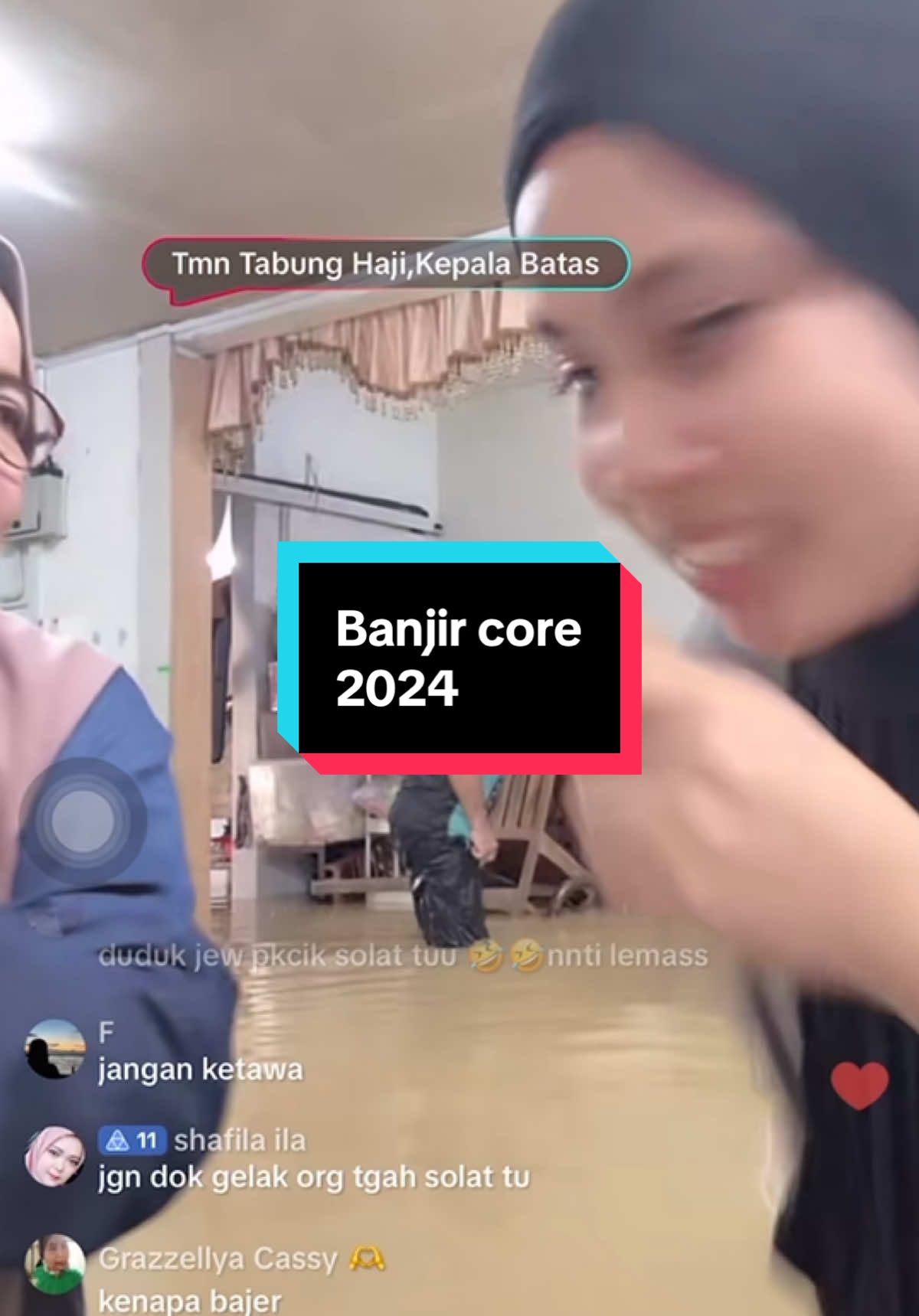 Pakcik ok dak tu? Betul2 banjir core tahun 2024 🫨 #banjir2024 #banjircore #banjir 