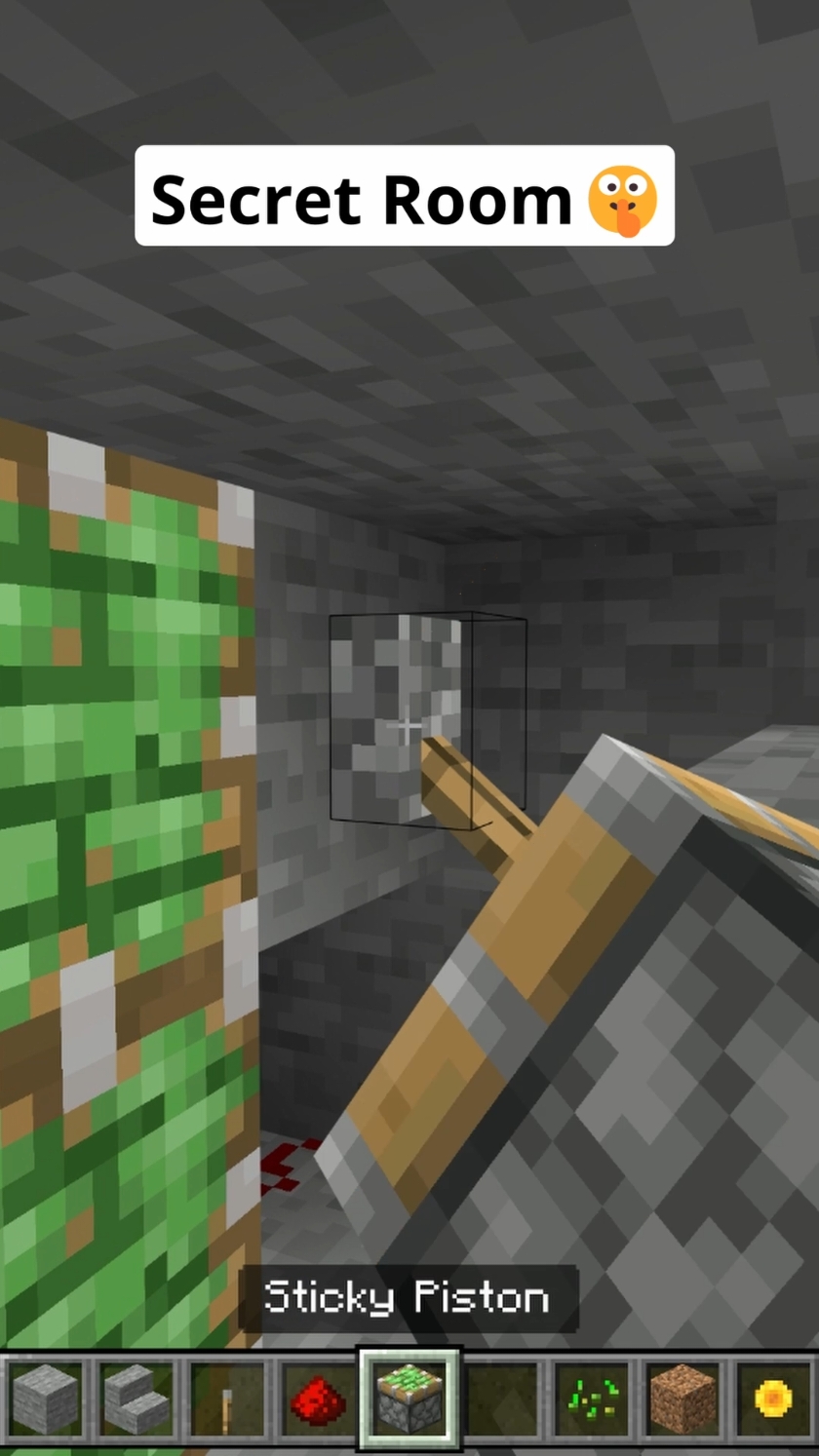 Minecraft Secret Room🤫 #fyp #Minecraft #viral 