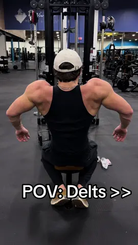 Did someone say delts? #shoulders #GymTok #motivation #gym #back #shoulderworkout #fyp #pov 
