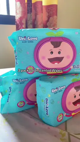 Makakamura ka dito mga miii 3pack of unscented unilove wipees,click the yellow basket #unilovewipes #uniloveproducts #babywipes  @Unilove PH Official 