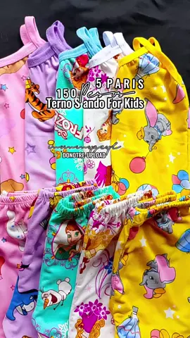 5 pcs terno 150 nalang Ngayun mga mema Kaya Mag heck out Agad Kayu Cotton At talagang malambot ang tela #cottonternoforbabysandokids #5parissandopambata #ternosandoforgirlskids#5pairssetforgirls#sandoforbabygirlterno#pambahayternoforgirls#fyp 