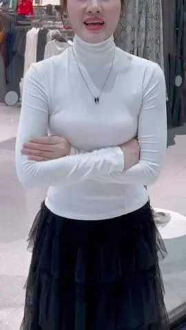 Áo Cổ Lọ Tay Dài Dáng Thường #aothunnucolo #aocolo #aocolotaydai #thoitrangnu #xuhuong 