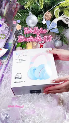 Tai nghe mèo Led Bluetooth Gaming cưng xỉu cho mí bà nè 🥰 #catears #catearheadphones #tainghe #headphone #headphones #unbox #unboxing #mimidunggi 