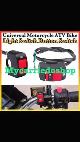 Universal Motorcycle ATV Bike Led Handlebar Light Switch ON/OFF Button Switch Spotlight Switch#New #Mycarriedoshop #highquality #switch #buttonswitch 