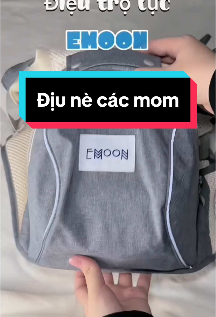 Địu trợ lực cho bé từ sơ sinh 0-36 tháng tuổi đều dùng được nè  #emoon #diutroluc #diusosinh #diusosinhchobe #diuembe #diuembe9tuthe #diuembesosinh #diutrolucemoon 