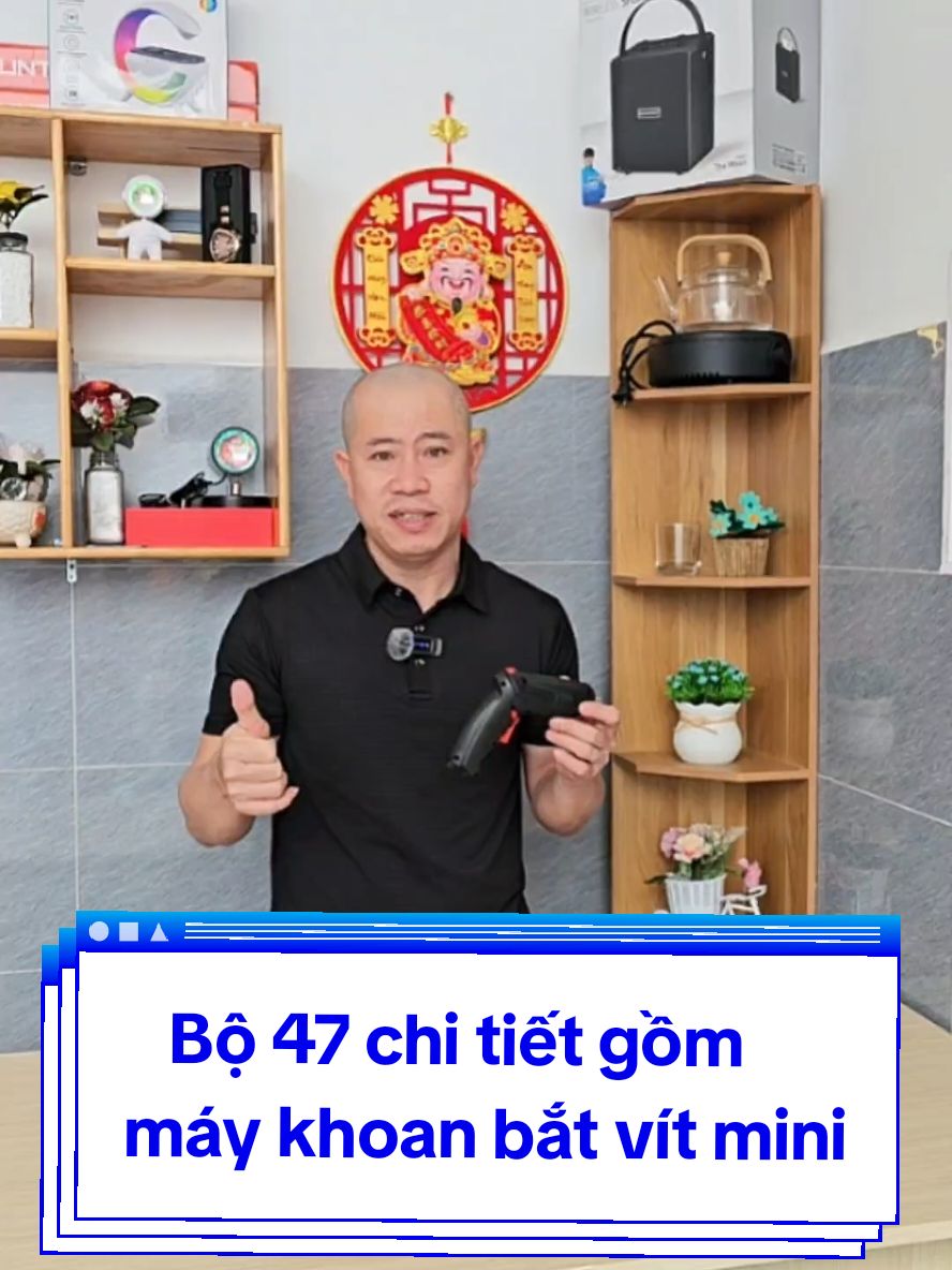 Bộ 47 chi tiết gồm máy khoan bắt vít mini #tiepthilienket #affiliatemarketing #LearnOnTikTok #chuquyetreviewnhanh #tiktokshop #maykhoanmini 