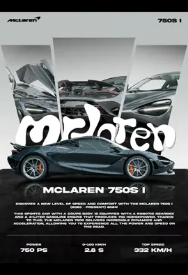 Дизайн постера Mclaren 750S I #mclaren #постер #дизайн #design #fyp #figma 