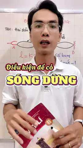 Điều kiện để có SÓNG DỪNG dễ lắm các bạn học xong mới đi ăn đám giỗ bên cồn cùng @Lê Tuấn Khang nha👨‍🏫  #vatli #song #songdung #vatli11 #thanhtuboss