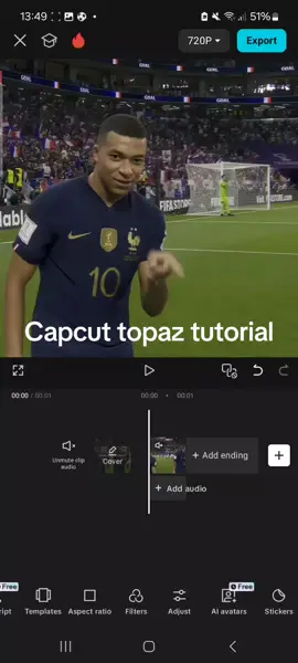 Topaz=30 mins This=15 seconds #fyp #viral #viral_video #capcut #mbappe 