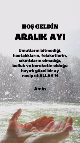 #hoşgeldinaralık #aralıkayı #1aralık #yeniay #yeniayduası #dua #gününduası #keşfetbeniöneçıkar #CapCut 