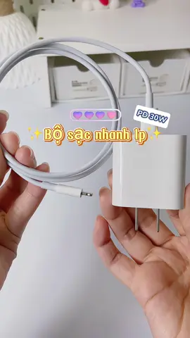 Giá chỉ hơn ly trà sữa mà được bộ sạc nhanh xịn ơi là xịn, tham khảo em nó nha mn🤗🌸#xuhuong #tiktok #viral #unboxing #review #sacnhanh #sacnhanhiphone #sacnhanh30w #iphone #cusacnhanh 