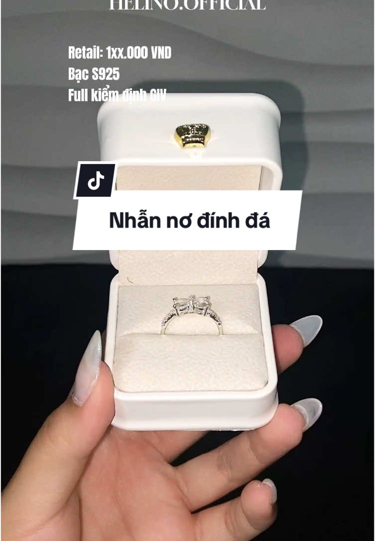 Chiếc nhẫn cho các cô nàng dễ thương #xuhuong #viral #trangsucbac #helino #trangsuc #AN 