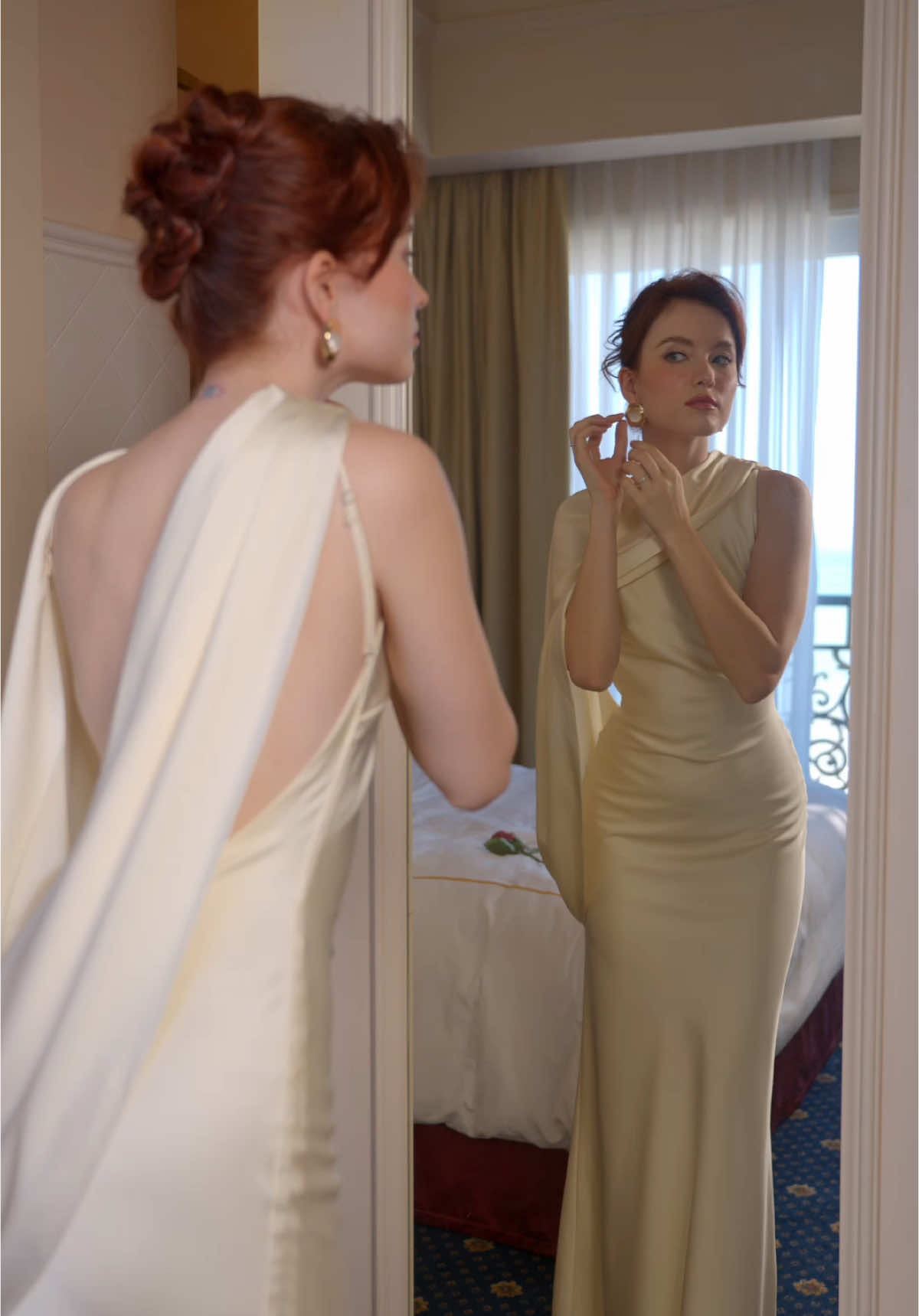Elegance is the only beauty that never fades, especially in a creamy white silk dress ✨ Discover Angelie Dress now 🤍