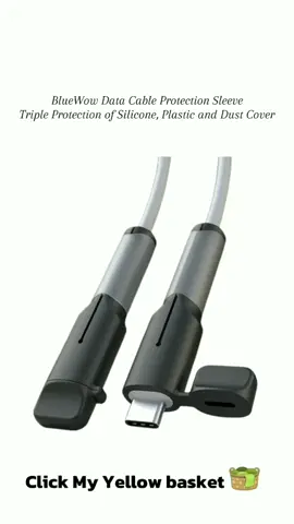 Bili napo kayo BlueWow Data Cable Protection Sleeve Triple Protection of Silicone, Plastic and Dust Cover #Charger Protection #Cable Protection #Cord Protection #tiktokaffiliate #affiliatemarketing #fyp 