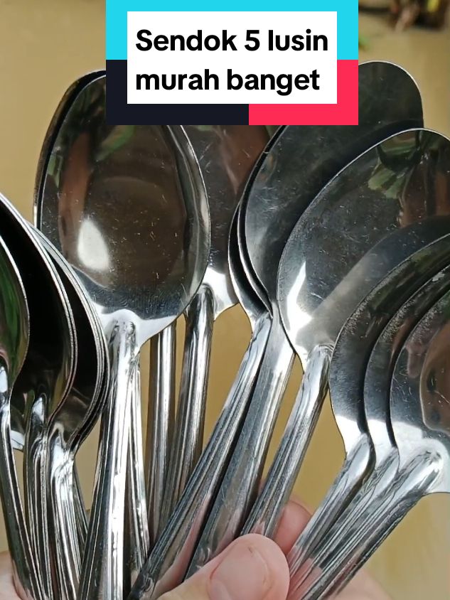 Sendok 5 lusin harganya murah loh bun #sendok #sendokmakan #sendokmakanmurah #fyp #fypシ 