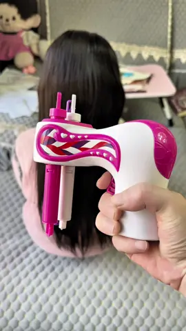 Now people use it to braid their children's hair#Hair Braiding Machine