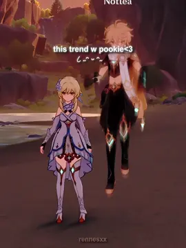 taking a break from editing to do this trend with my pookie<3 (@Notlea ) . #GenshinImpact #genshinimpactedit #genshin #trend #lumine #aether #tartaglia #zhongli #diluc #kaeya #alhaitham #neuvillette #furina #kaveh #raidenshogun #hoyoverse #billieilish #fyp #foryoupage #foryou #fypシ #edit #trending #viral #tiktok