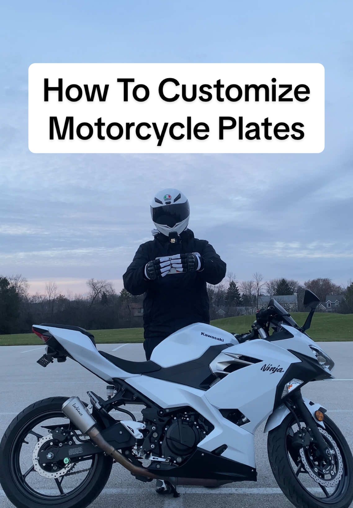 How To Get Personalized Motorcycle Plates #ninja400 #motorcycle #sportbike #bike #biketok #beginner #fyp 