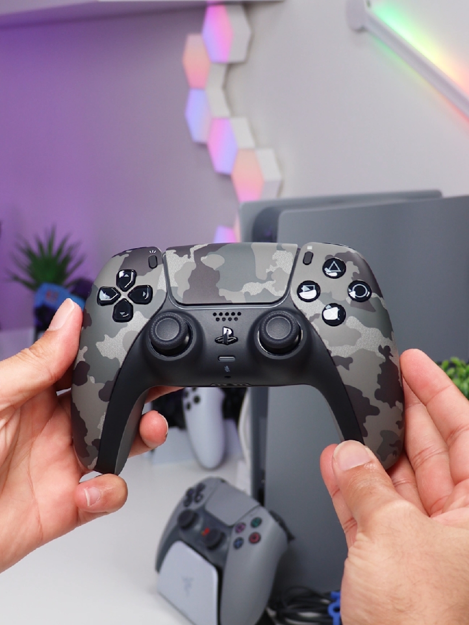 Dualsense Gray Camouflage para PS5e PC!!🎖 #playstation5 #dualsense #sony #playstation30thanniversary  #playstation #setupgamer 