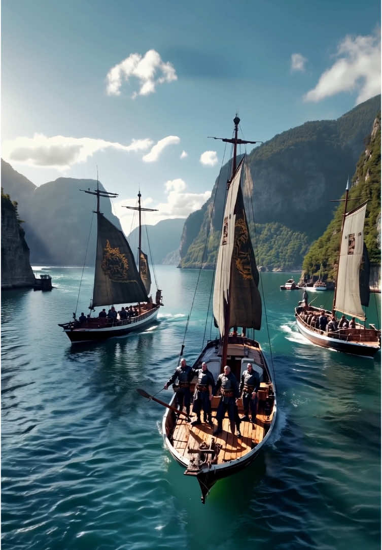 Vikings come back town 🫡 #vikings #sea #viral_video #trendingvideo #ai #fypp #kesfet #aiart 