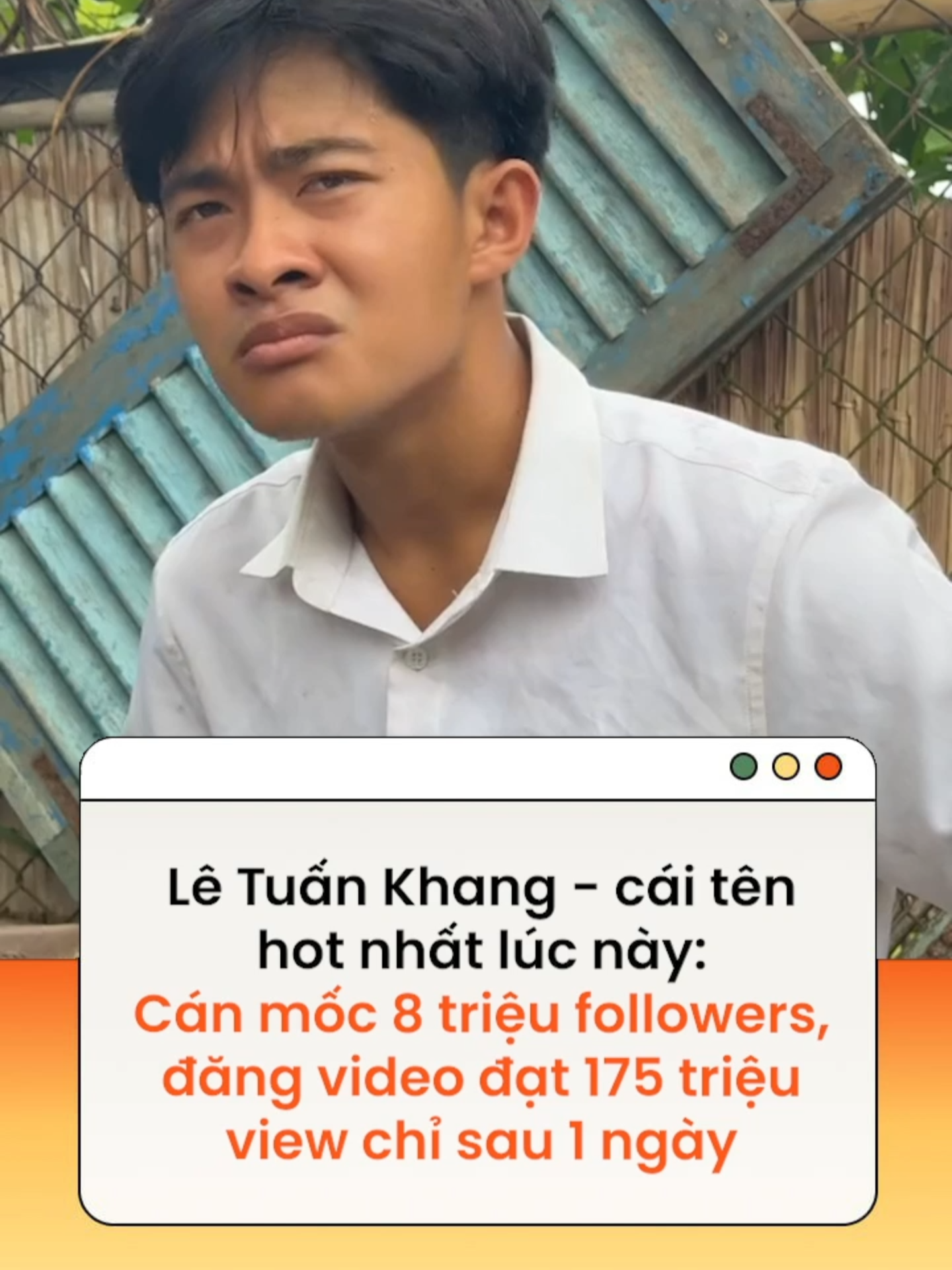 Không chỉ tăng trưởng khủng về số lượng người theo dõi, video mới nhất của Lê Tuấn Khang cũng đã hút gần 175 triệu lượt xem chỉ sau 1 ngày đăng tải #letuankhang #tiktokgiaitri #amm