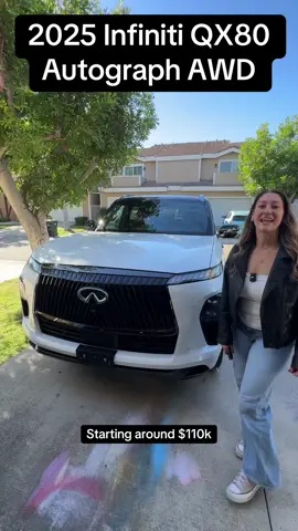 Would you choose the 2025 Infiniti QX80 or the Cadillac Escalade, Mama? #infiniti #infinitiqx80 #qx80 #suv #fyp #mom #foryoupage #fypシ゚viral #family #kids #MomsofTikTok #momsover30 #momlife #carsoftiktok #cars #foryou #cartok 
