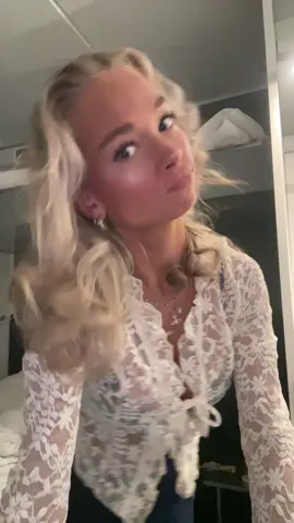 My love for lace tops❤️‍🔥❤️‍🔥 #fyp #foryou #viral_video #outfitinspo #styleinspo #blonde #girly #scandinavia #sweden #hair #cute #ootdinspiration #fashiontiktok #cph #scandinavianstyle #gettingready #curls #girlsnight #silly #yolo #daddy @VENDERBYS 