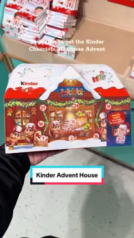 3d Kinder Chocolate Advent Calendar is here! A Kinder Chocolate house / mansion filled with Kinder Chocolates. Looks really fun. Would you get it? Found it at Normal #mofoodd #kinder #kinderchocolate #Foodie #snacks #chocolate #kinderbueno #kinder #advent #adventcalendar #sweets #chocolatelover #christmastime #giftidea #viral #fy #vj 