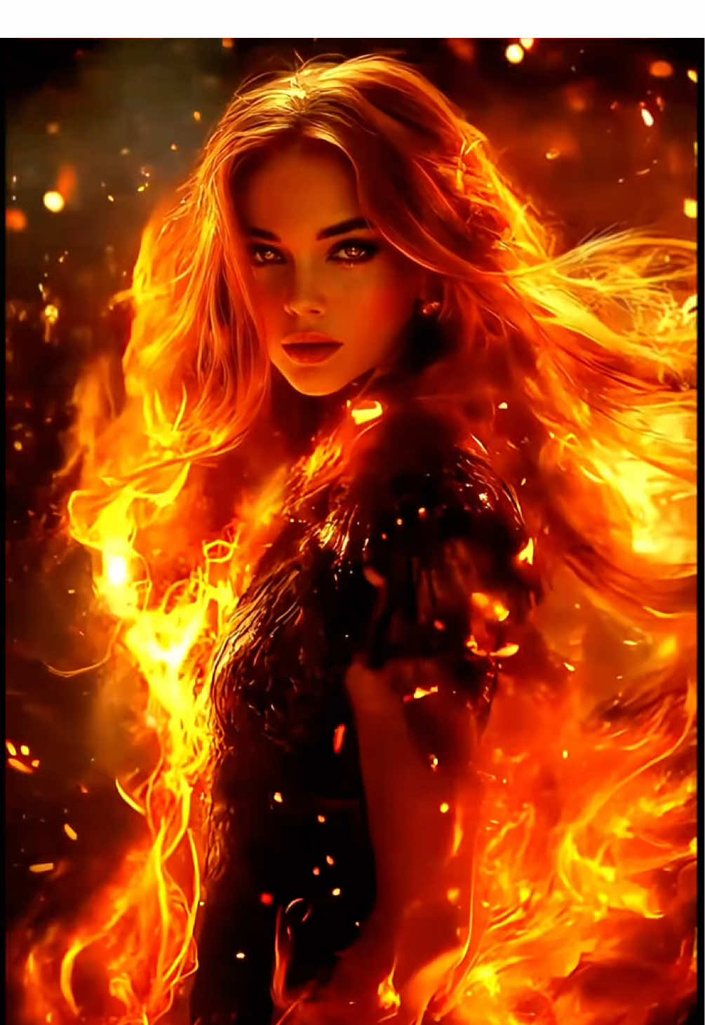 Don’t let yourself get burned; use the fire within you and let the world burn instead 🔥 #fantasyart #midjourney #aivideo #fantasyvibes #fire #warrior #warriorgirl #nehemiasilver #aiart #sarahjmaas #aelingalathynius #throneofglass #CapCut 
