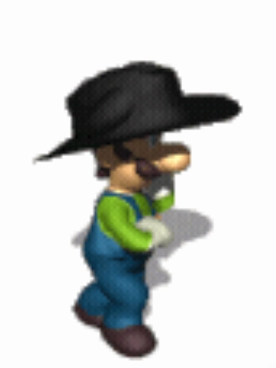 Luigi bailando con música de payaso de rodeo de fondo #parati #meme #sigueme 