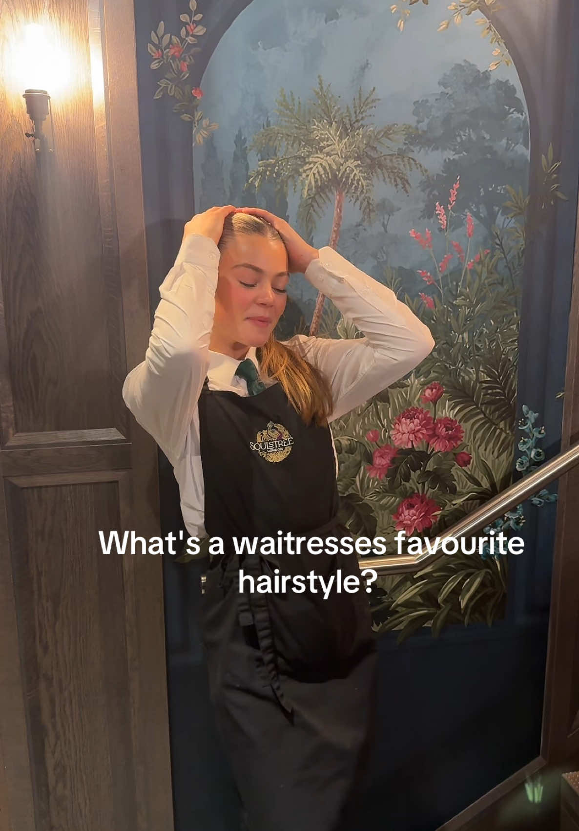 Everyday slick #waitress #fyp #viral #hairstyle #slickback #slickbackponytail #hairstyle #workhairstyle #soulstreet #sidcup #waitressproblems #hospitality #work 