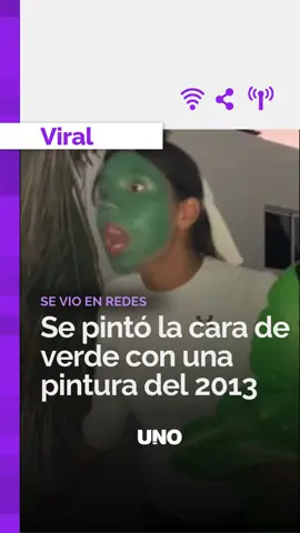 👉LO PREDIJO -Una joven se había pintado la cara con pintura verde, pero al momento de intentar sacarse el color no se salía. Además, se dio cuenta que la pintura que había utilizado era del 2013. Ese momento fue grabado y subido a las redes sociales donde rápidamente se volvió viral. #pintura #verde #viral #diariouno