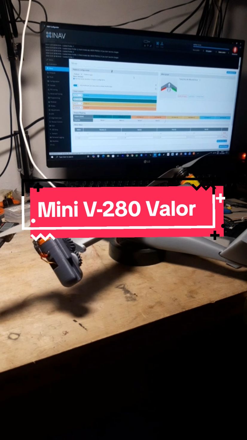 mini V-280 Valor #3dprinting #inav #vtol #tiltrotator #lombokfpv 