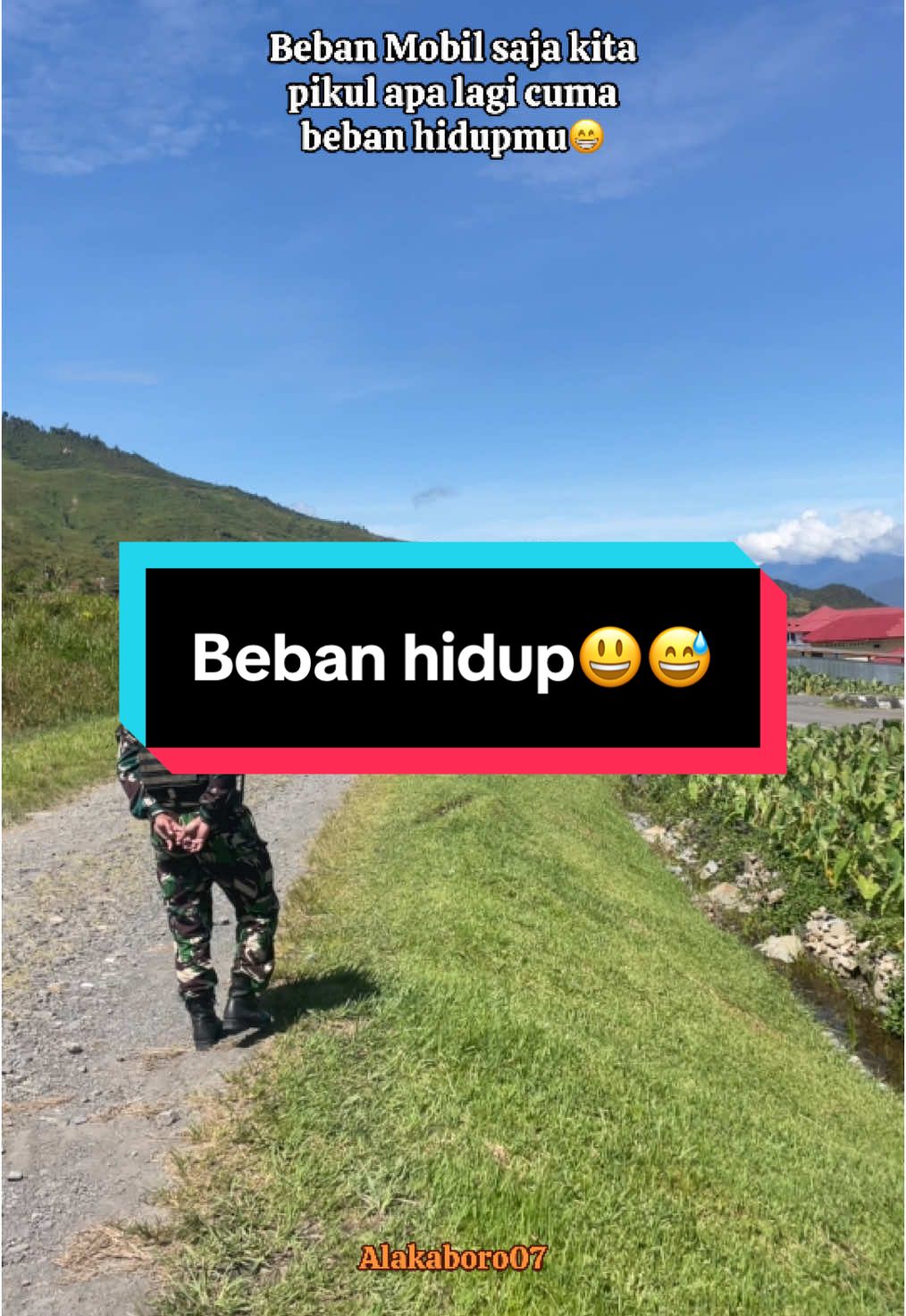 Beban mobil saja kita pikul apa lagi cuma beban hidupmu😁😅 Jangan bawa serius😅 #fyp  #tentara  #tniad  #brandatiktok  #fypage  #fypdonggggggg  #fyppppppppppppppppppppppp  #viral  #tiktokviral  #papuaviral  #anakrantau  #okezone  #tniindonesia🇮🇩  #ambonmanise_fypdong♥️  #mulia  #puncakjaya  #Alakaboro07 
