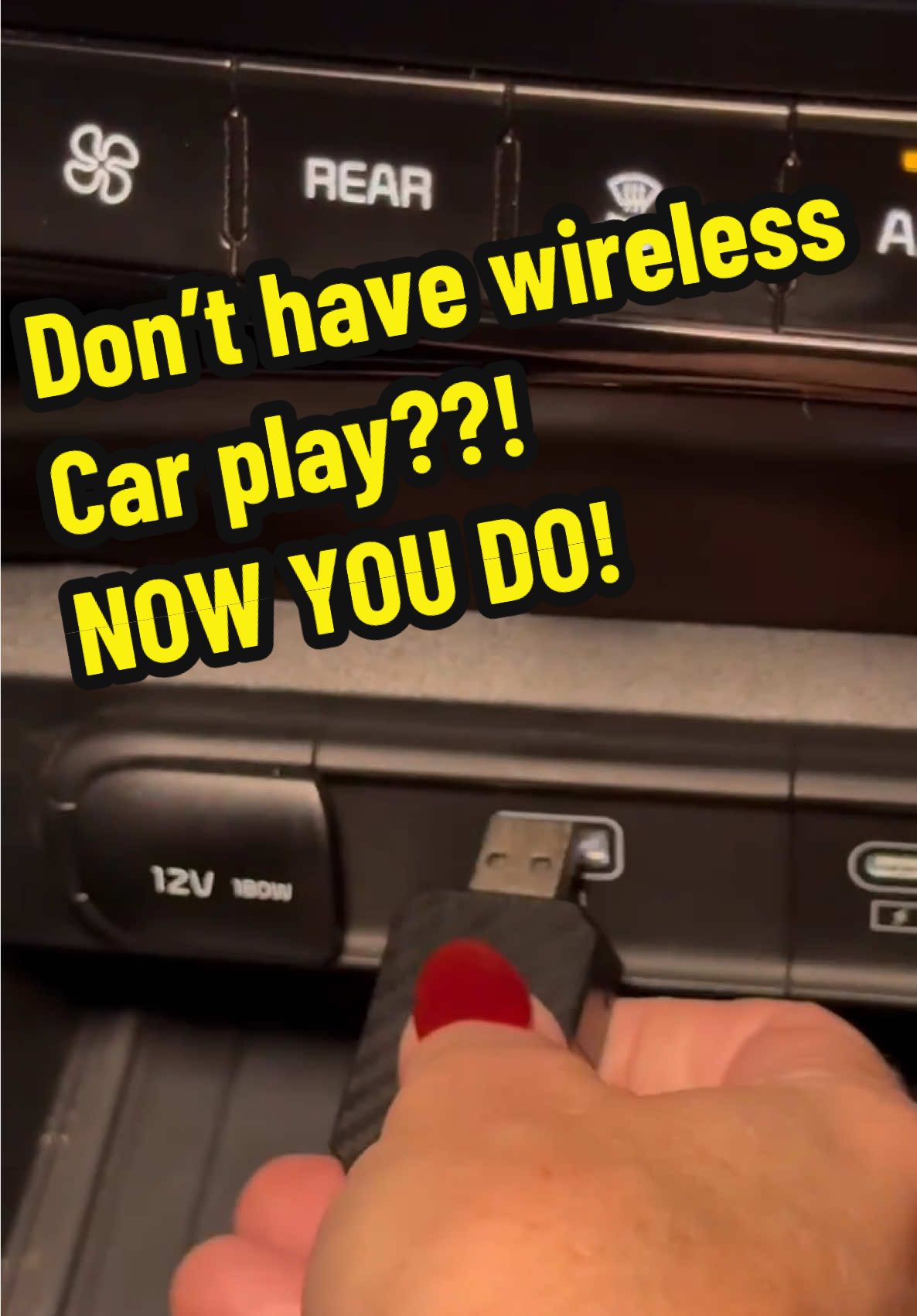 Wireless car play for all of us that have 2024 cars that don’t have  it!! hicars #carplayadapter #miniwirelesscarplay #plugnplay #plugandplay #carplay #tiktokshopfinds #tiktokshop #wirelessapplecarplay #Auto #applecarplaywirelessadapter #giftguide @HICARS 