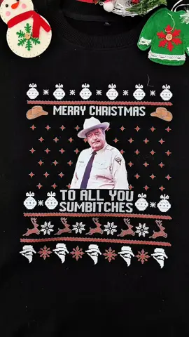 It's so funny to wear in Holiday. Merry Christmas - To all you sumbtches #sallyfield #90smovie #90smovies #uglysweaters #merrychristmas #merrychristmas🎄 #bandit #jerryreed #smokeyandthebandit #smokeyandthebandit2 #banditandfrog #blackfriday #giftforchristmas #tiktokshop #eastboundanddown #ugly  #buntreynoldsmovie 