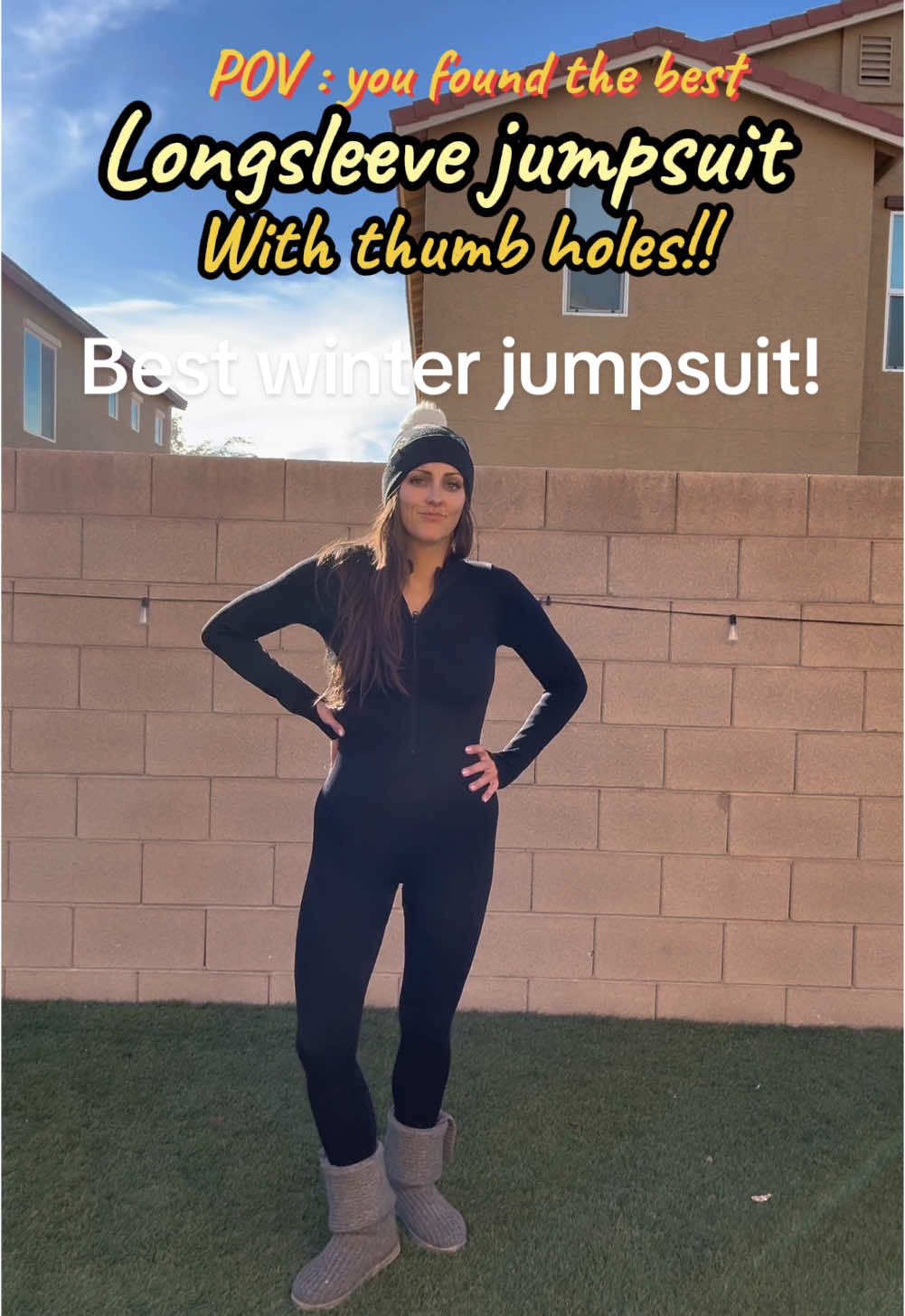 You know what to find me in this winter. OBSESSED is an understatement. #jumpsuit #longsleevejumpsuit #OOTD #tiktokshopcybermonday #tiktokshopblackfriday #tiktokshopchristmas #tiktokshopoutfit #tiktokshopfinds #creatorsearchinsights #MomsofTikTok 