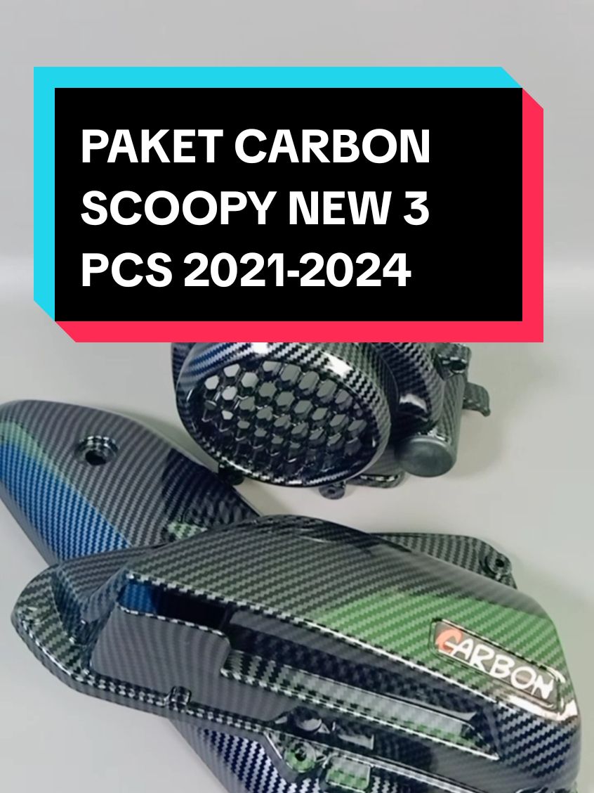 PAKET CARBON SCOOPY NEW 3 PCS 2021-2024#carbonscoopy #paketcarbonscoopynew #scoopy #tutupknalpotscoopy #tutupfilterscoopy #tutupkipasscoopy 