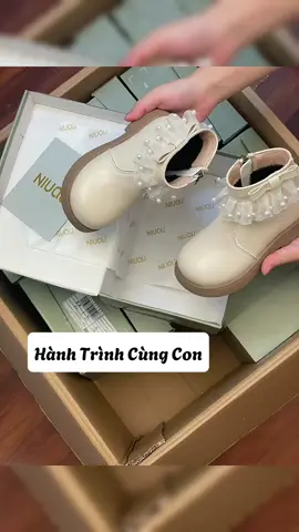 Giày bốt cao cổ viền ren đính ngọc sang chảnh cho bé, Hàng QC, Bốt cho bé gái khóa kéo tuện lợi. #botbegai #botlung #botlungchobe 